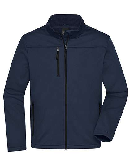 James&Nicholson Men´s Softshell Jacket Navy 3XL (JN1172)