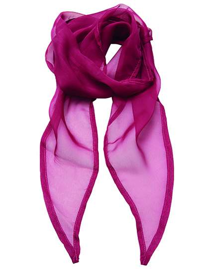 Premier Workwear Women´s Colours Collection Chiffon Scarf Hot Pink (ca. Pantone 214C) 98 x 16,5 cm (PW740)