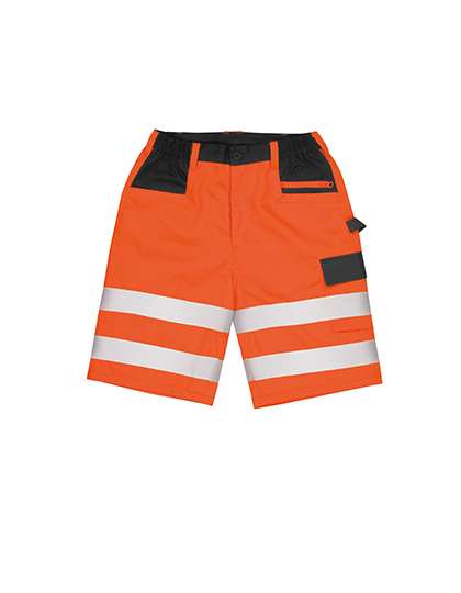 Result Safe-Guard Safety Cargo Shorts Fluorescent Orange L (RT328)