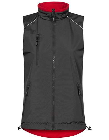 Promodoro Women´s Reversible Vest C? Steel Gray/Red L (E7205)