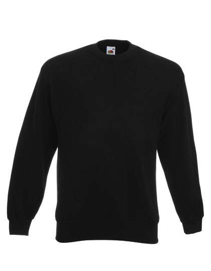 Fruit of the Loom Classic Set-in Sweat Black 5XL (F324)