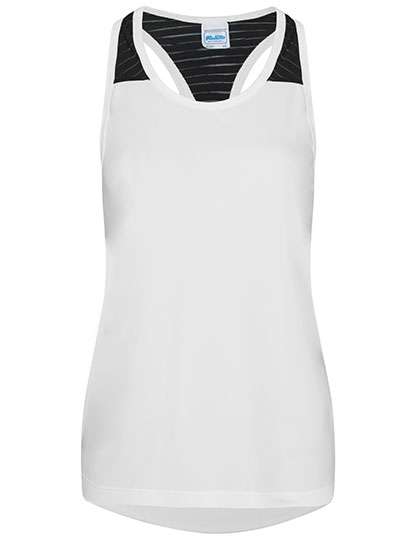 Just Cool Women´s Cool Smooth Workout Vest Arctic White/Jet Black S (JC027)