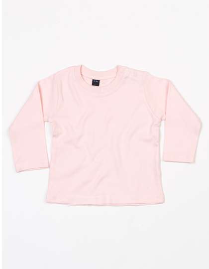 Babybugz Baby Long Sleeve T Powder Pink 6-12 Monate (BZ11)