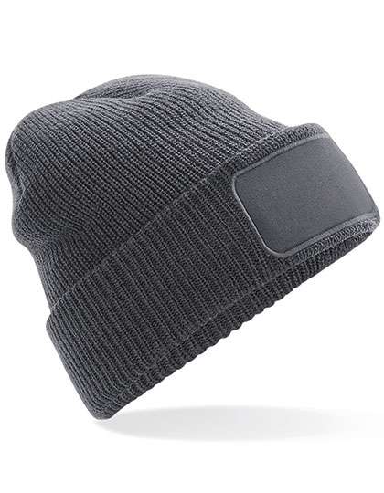 Beechfield Thinsulate(TM) Patch Beanie Graphite Grey One Size (CB440)