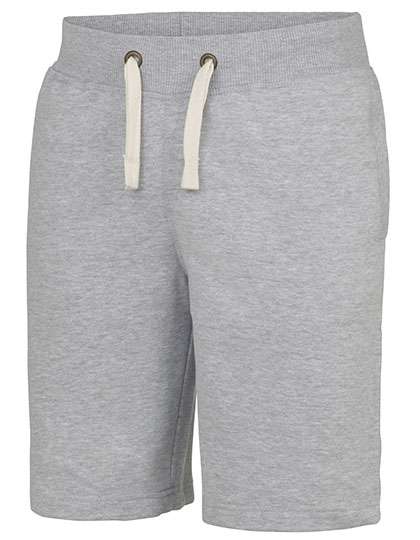 Just Hoods Campus Shorts Heather Grey S (JH080)