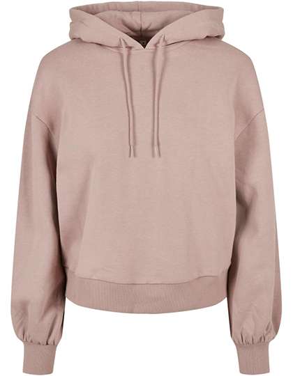 Build Your Brand Ladies´ Organic Oversized Hoody Dusk Rose M (BY183)