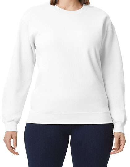 Gildan Softstyle® Midweight Fleece Adult Crewneck Sweatshirt White 4XL (GSF000)