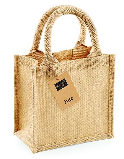 Westford Mill Jute Petite Gift Bag Natural 20 x 20 x 12 cm (WM411)