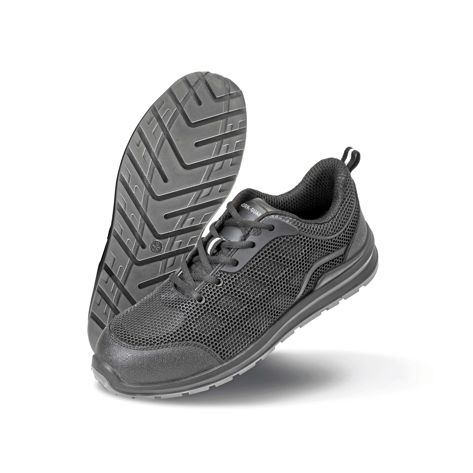 Result WORK-GUARD All Black Safety Trainer Black 42 (8) (RT456X)