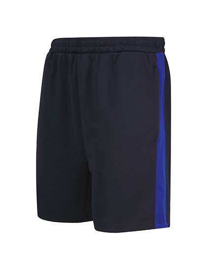 Finden+Hales Adults Knitted Shorts With Zip Pockets Navy/Royal S (FH886)