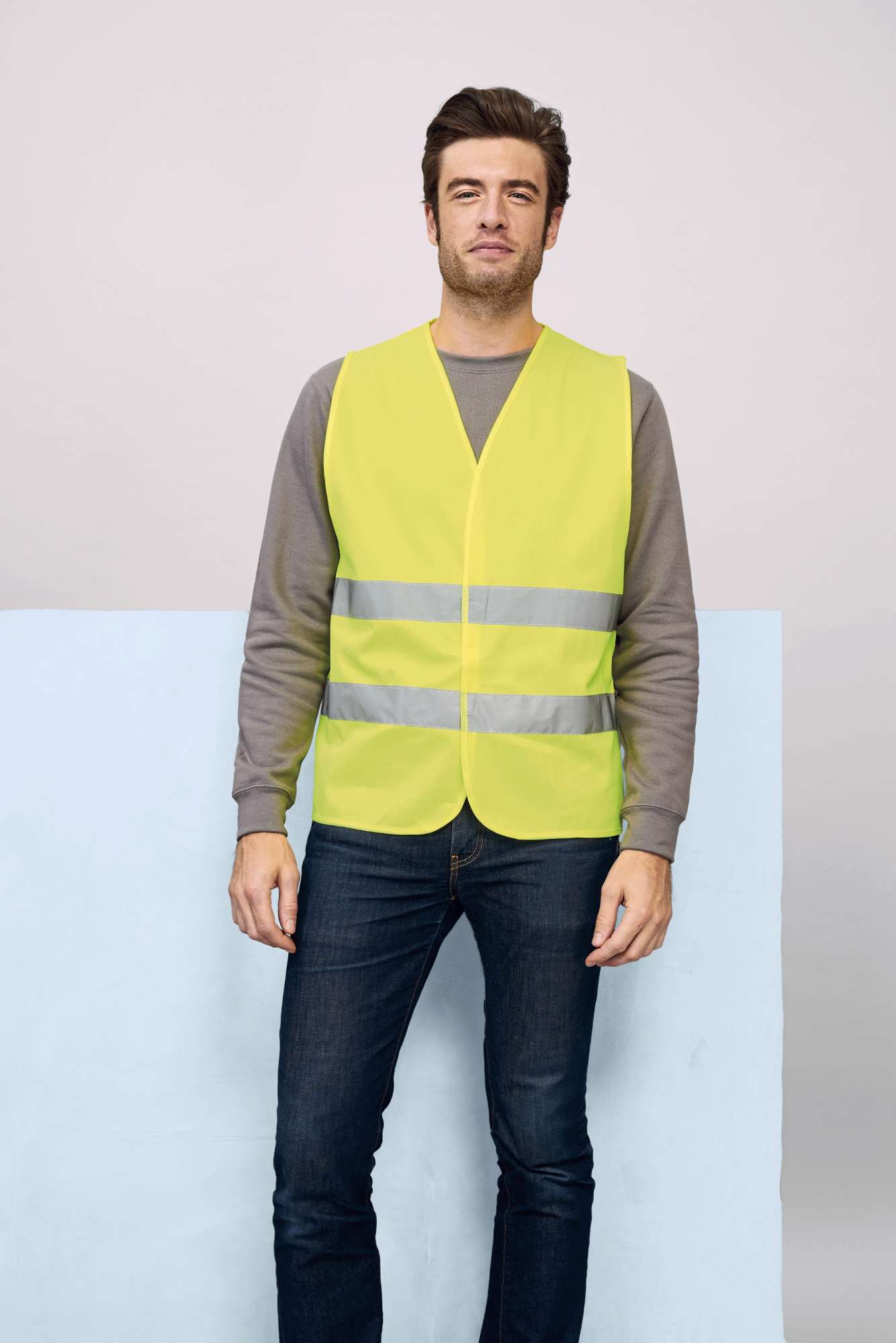 SOL´S Unisex Secure Pro Safety Vest Neon Yellow S/M (1) (LP01691)