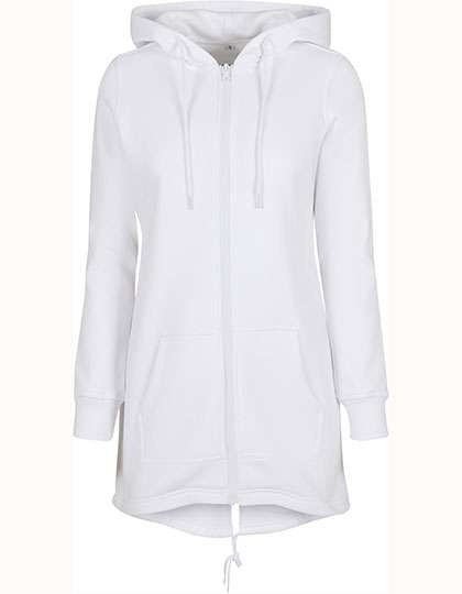 Build Your Brand Ladies´ Sweat Parka White XS (BY148)