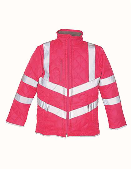 YOKO Hi-Vis Kensington Jacket With Fleece Lining Pink 3XL (YK706)