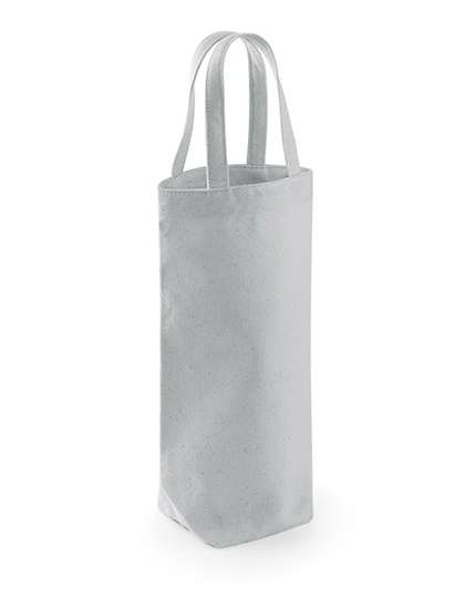 Westford Mill Fairtrade Cotton Bottle Bag Light Grey 8 x 27 x 8 cm (WM620)