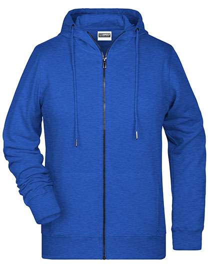 James&Nicholson Ladies´ Zip-Hoody Ink Melange XS (JN8025)