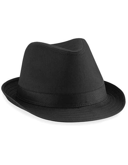 Beechfield Fedora Black/Black S/M (CB630)