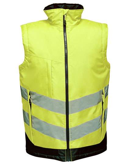 Regatta High Visibility Pro Hi-Vis Bodywarmer Yellow/Navy XL (RG840)