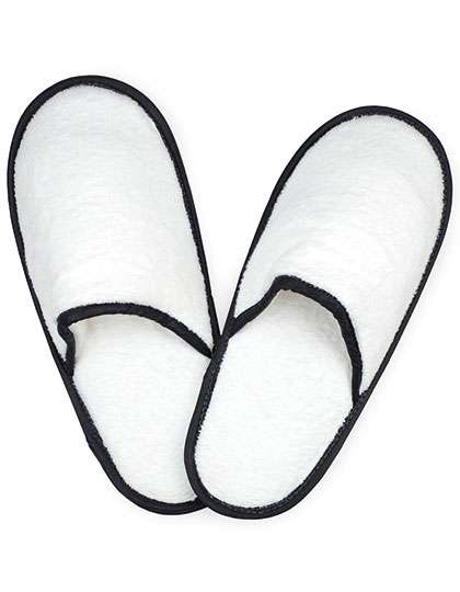 The One Towelling® Slippers White/Black 38/40 (TH1700)