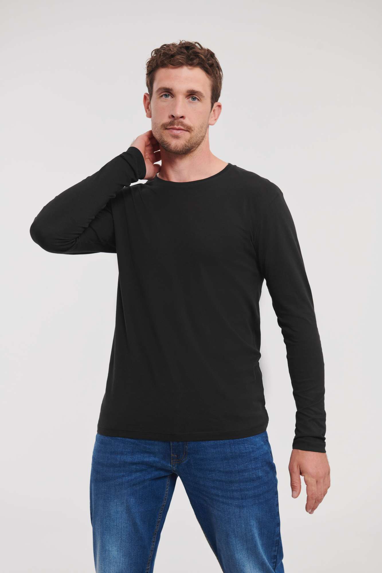 Russell Pure Organic Men´s Pure Organic Long Sleeve Tee White XS (Z100M)