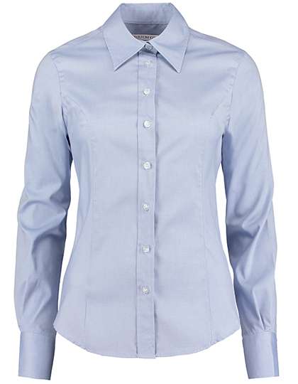 Kustom Kit Women´s Tailored Fit Corporate Oxford Shirt Long Sleeve Light Blue 40 (L/14) (K702)