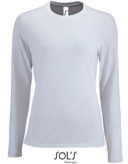 SOL´S Women´s Long Sleeve T-Shirt Imperial White L (L02075)