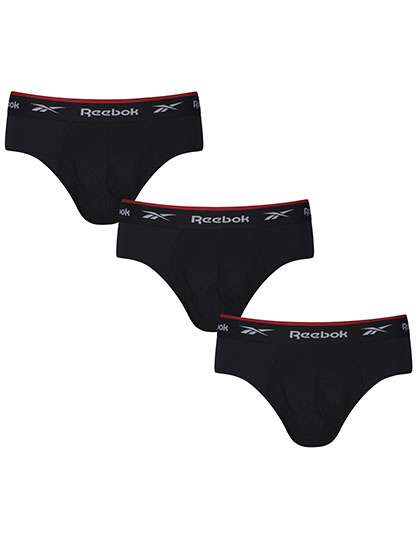 Reebok Men´s Sports Brief - Wiggins (3 Pair Pack) Black/Black S (RBK8259)