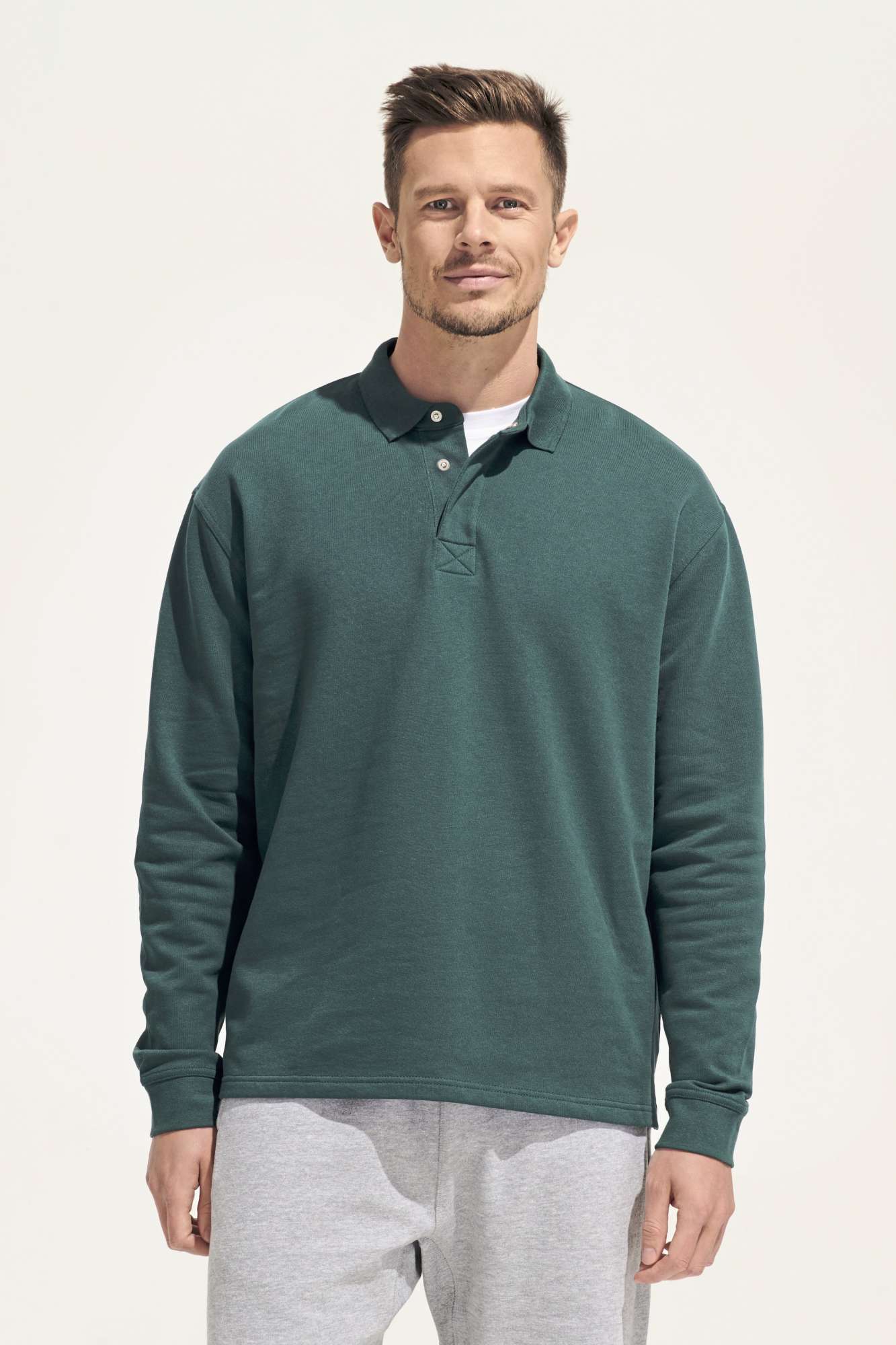 SOL´S Unisex Polo Collar Sweatshirt Heritage Green Empire 3XL (L03990)