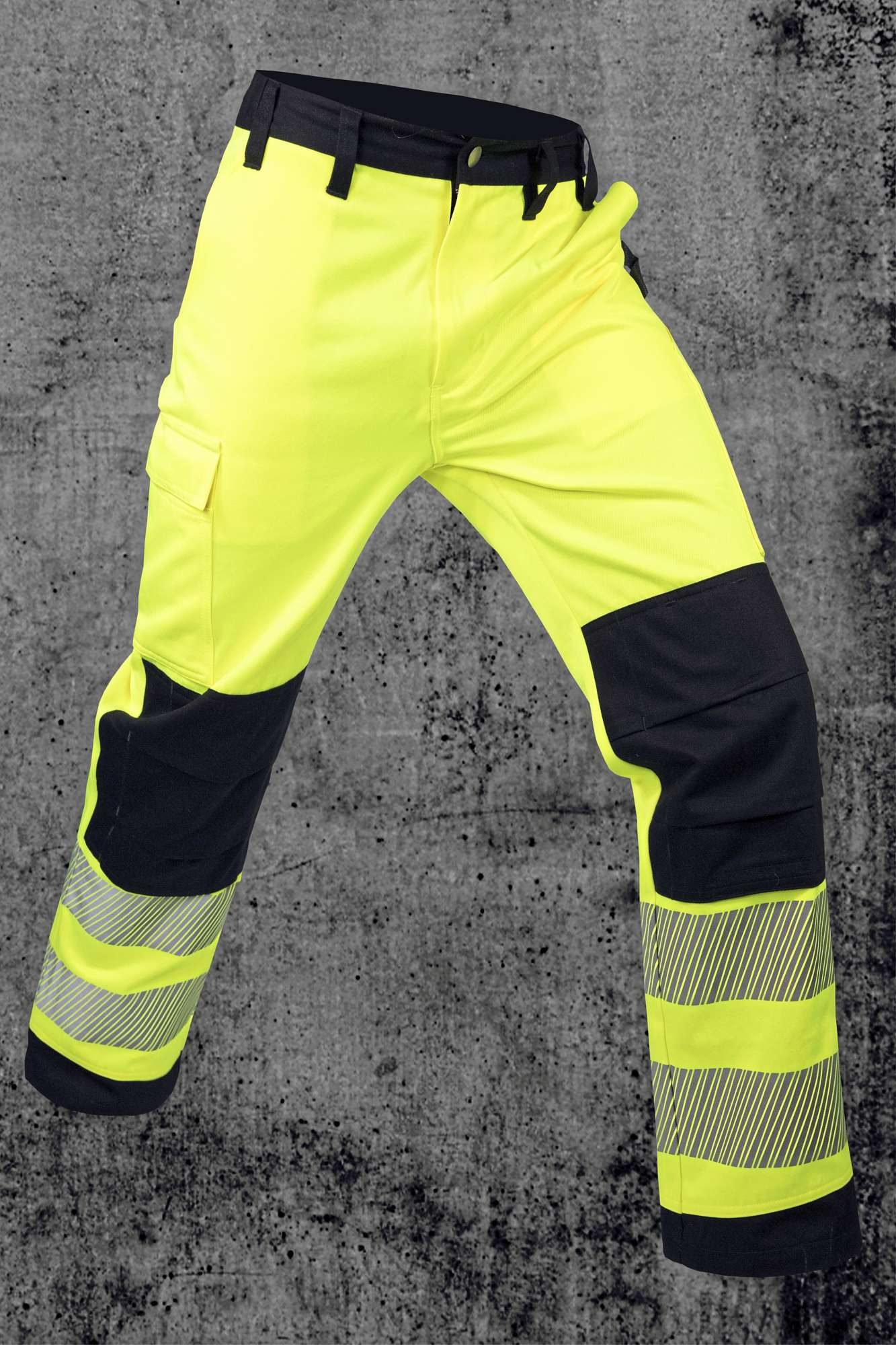 Korntex EOS Hi-Vis Workwear Trousers With Printing Areas Signal Orange/Black 52 (KX1005)