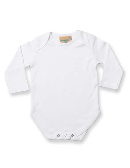 Larkwood Long Sleeved Baby Bodysuit White 12/18 Monate (LW052)