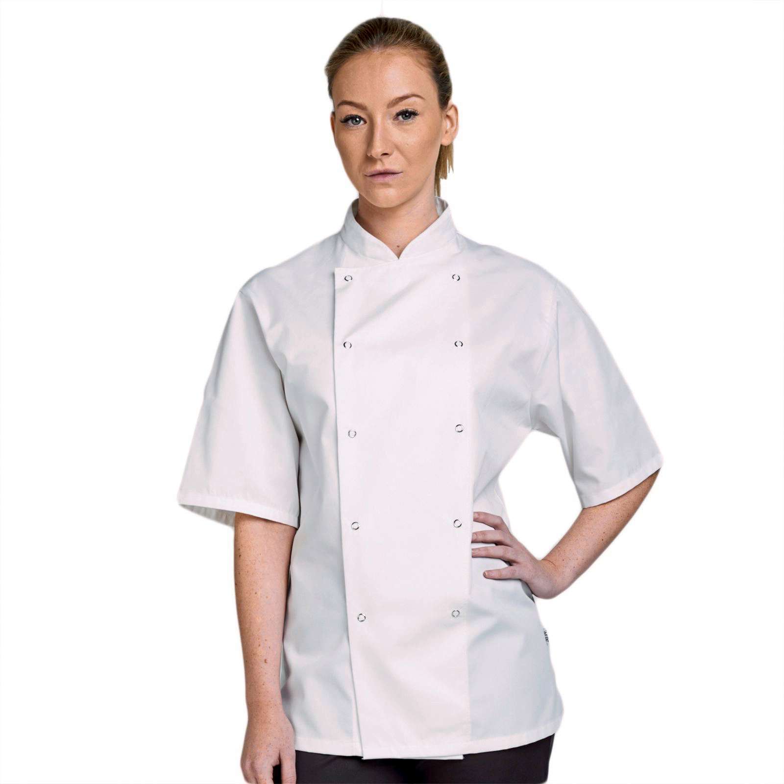 Dennys London Short Sleeve Chef Jacket Black XXS (DL901)