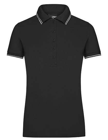 James&Nicholson Ladies´ Polo Black/White M (JN985)