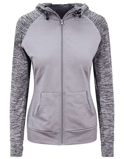 Just Cool Women´s Cool Contrast Zoodie Grey/Grey Melange XL (JC058)