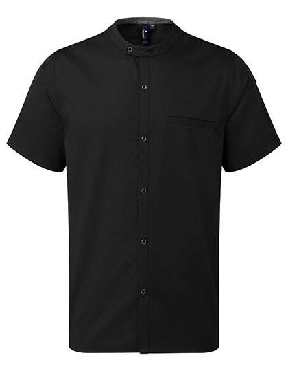 Premier Workwear Chef´s Recycled Short Sleeve Shirt Black S (PW904)