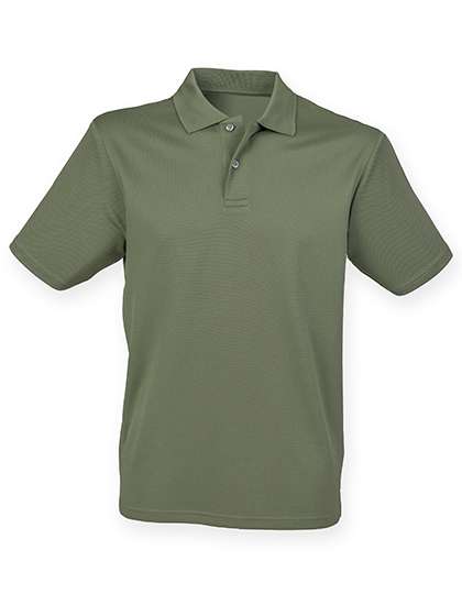 Henbury Men´s Coolplus® Wicking Polo Shirt Olive 3XL (W475)