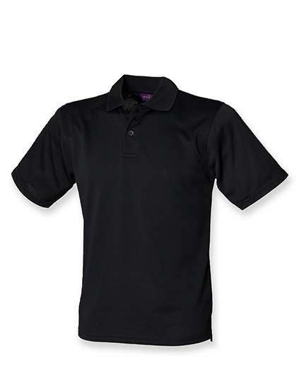 Henbury Men´s Coolplus® Wicking Polo Shirt Black 4XL (W475)