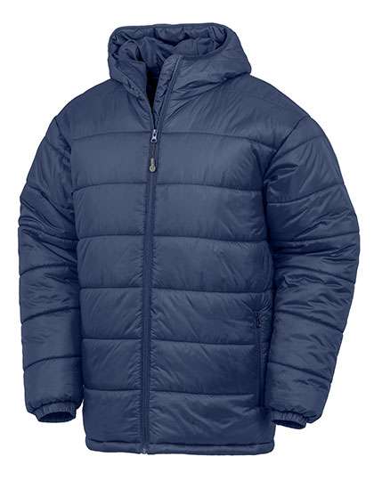 Result Genuine Recycled Recycled Hooded Padded Parka Navy XL (RT910)