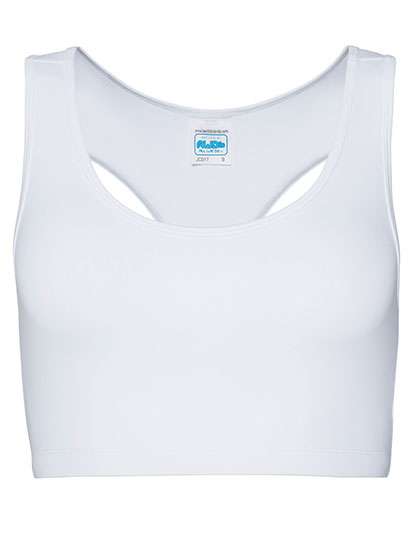 Just Cool Women´s Cool Sports Crop Top Arctic White XL (JC017)