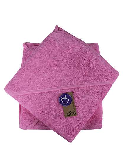 ARTG Babiezz® Baby Hooded Towel Pink 100 x 100 cm (AR31B)