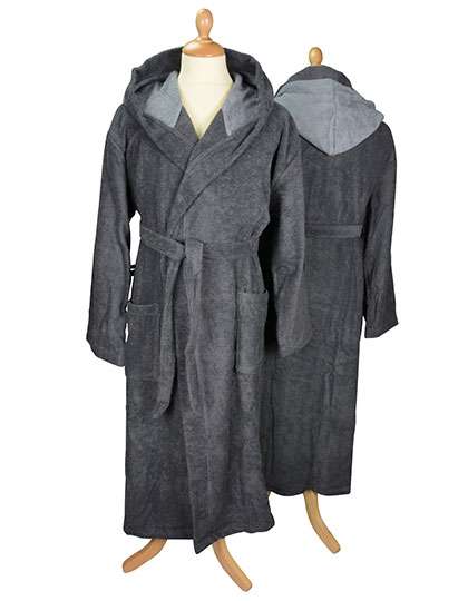 ARTG Bathrobe With Hood Graphite/Anthracite Grey 3XL (AR026)