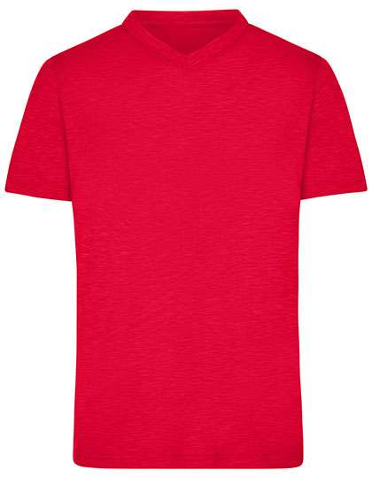 James&Nicholson Men´s Slub T-Shirt Red S (JN750)