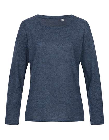 Stedman® Knit Long Sleeve Sweater Women Marina Blue Melange M (S9180)