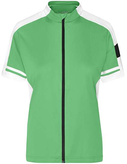 James&Nicholson Ladies´ Bike-T Full Zip Green XXL (JN453)