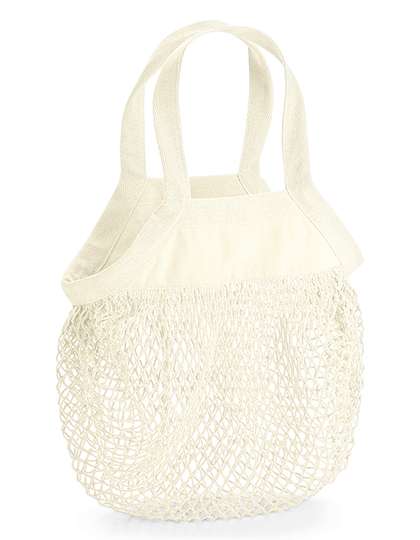 Westford Mill Organic Cotton Mini Mesh Grocery Bag Natural 34 x 34 cm (WM151)