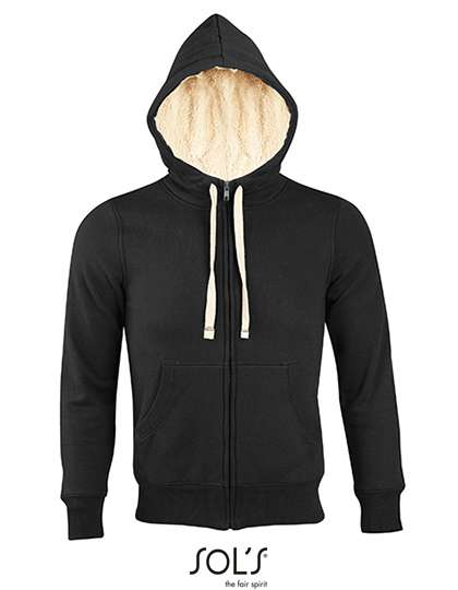 SOL´S Unisex Zipped Jacket Sherpa Black M (L482)