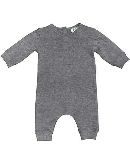 JHK Baby Playsuit Long Sleeve Grey Melange 6 Monate (JHK325)