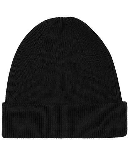 Neutral Beanie 1x1 Rib Black One Size (NE93057)