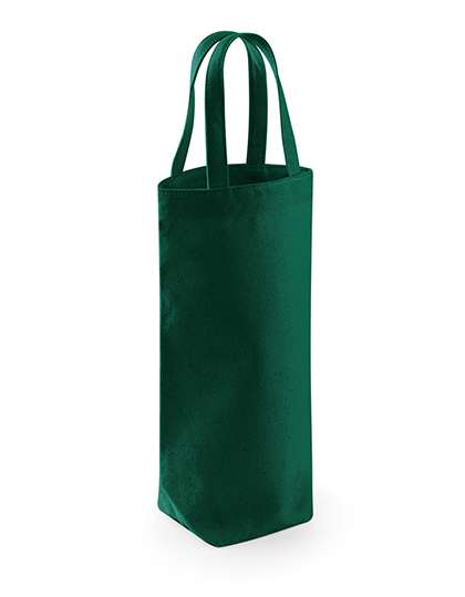 Westford Mill Fairtrade Cotton Bottle Bag Bottle Green 8 x 27 x 8 cm (WM620)