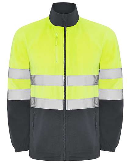 Roly Workwear Altair Fleece Jacket Lead 23/Fluor Yellow 221 M (RY9305)