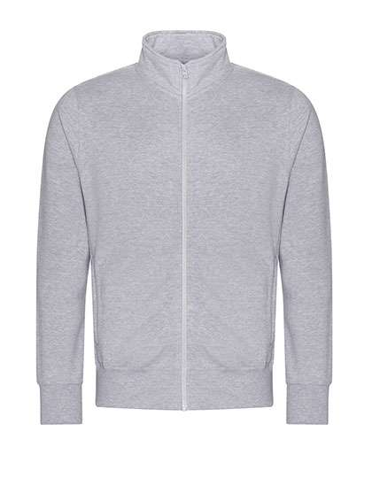 Just Hoods Campus Full Zip Sweat Heather Grey XL (JH147)