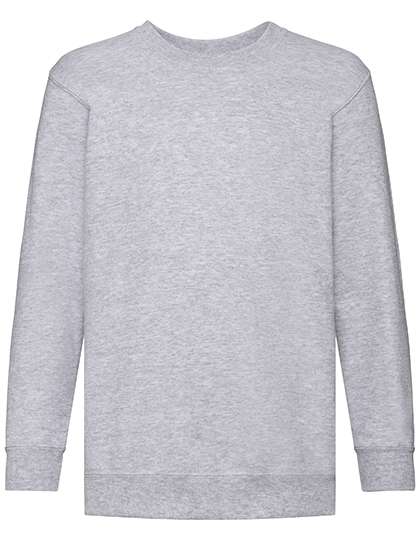 Fruit of the Loom Kids´ Classic Set-In Sweat Heather Grey 116 (F324NK)